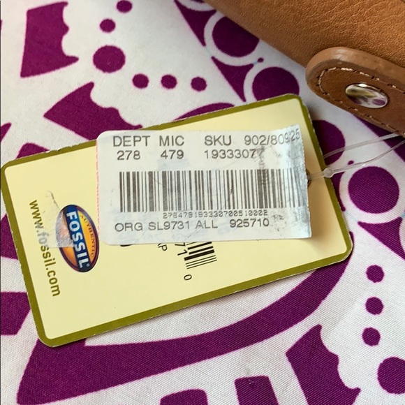 NWT Leather Fossil Organizer Purse - Picture 2 of 5